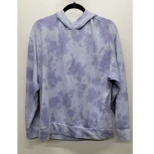 Nordstrom Melrose & Market Purple Tie Dyed Purple Hoodie Medium